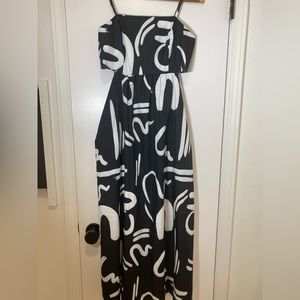 Black Artsy Print Dress